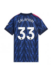 Arsenal Riccardo Calafiori #33 Voetbaltruitje Uit tenue Dames 2025-26 Korte Mouw